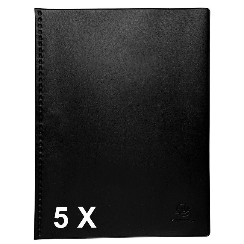 3130631884216-Exacompta Vega Opaque - 5 Porte vues - 80 vues - A4 - noir-P_400011769_1-0