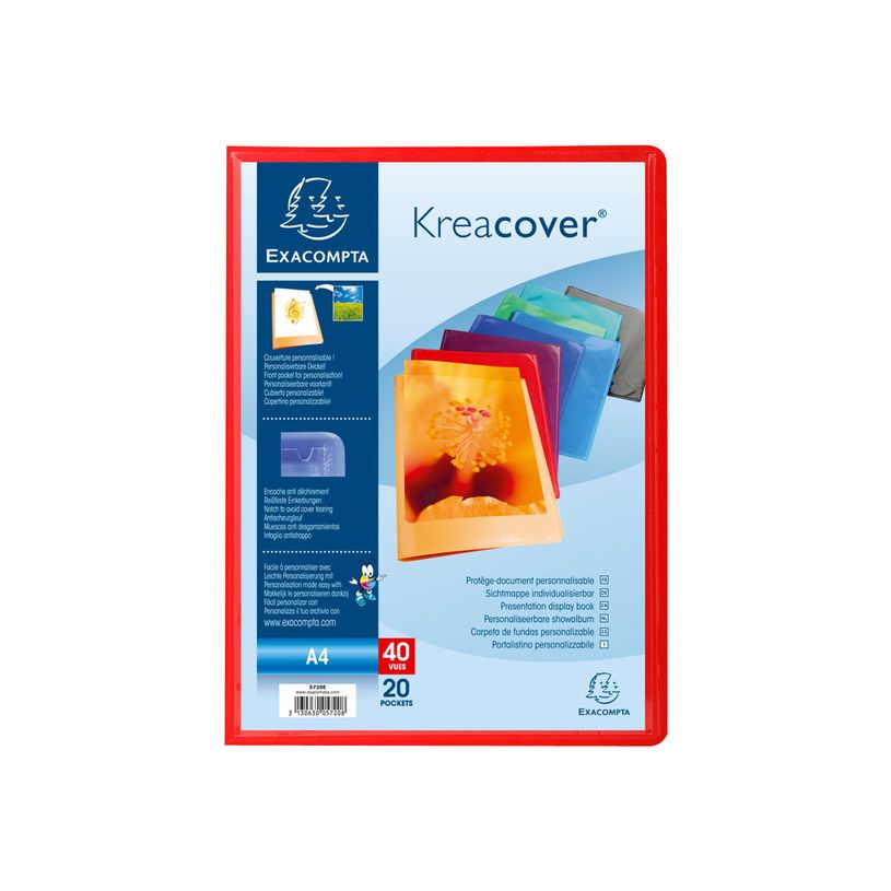 3130631057207-Exacompta Kreacover - 20 Porte vues personnalisables - 40 vues - A4 - couleurs assorties-P_400011778_4-3