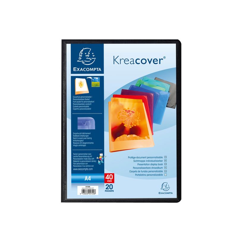 3130631057207-Exacompta Kreacover - 20 Porte vues personnalisables - 40 vues - A4 - couleurs assorties-P_400011778_5-4