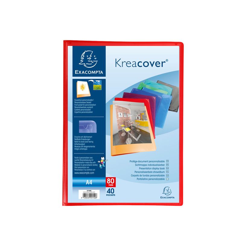 3130631057405-Exacompta KreaCover - 12 Porte vues personnalisable - 80 vues - A4 - couleurs assorties-P_400011782_2-1