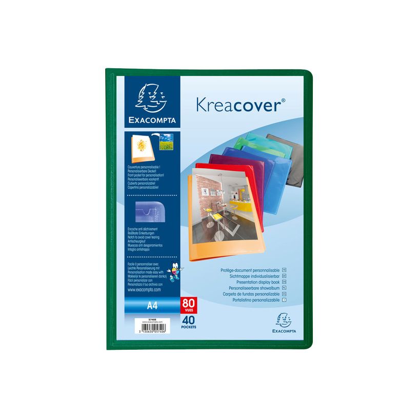 3130631057405-Exacompta KreaCover - 12 Porte vues personnalisable - 80 vues - A4 - couleurs assorties-P_400011782_3-2