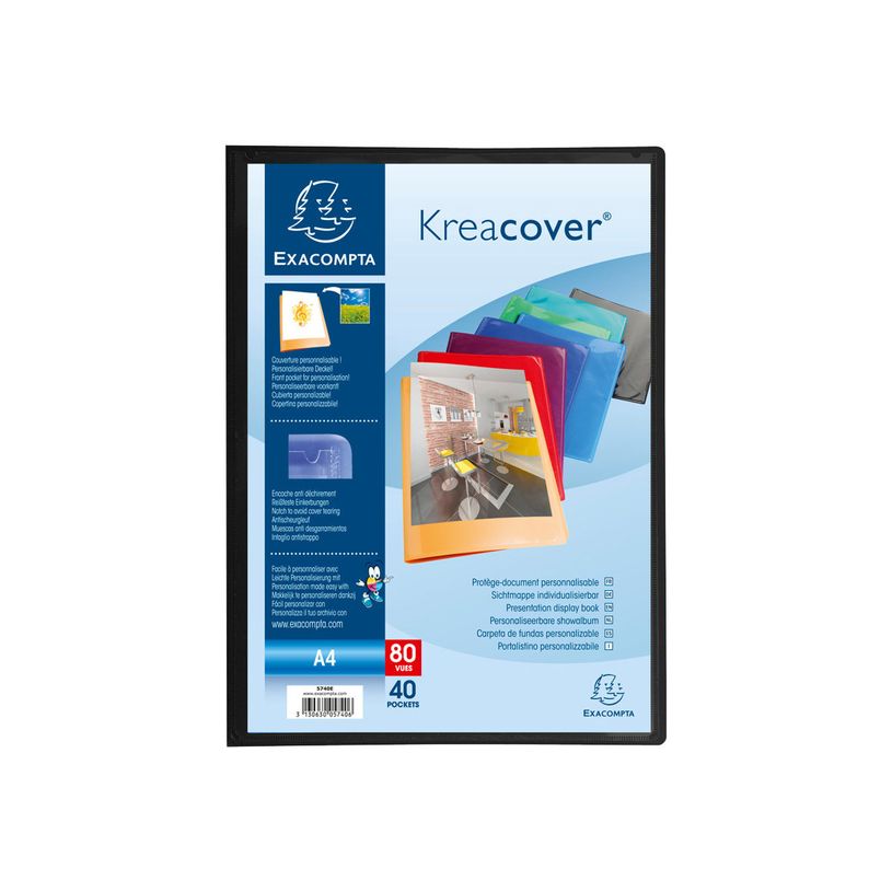 3130631057405-Exacompta KreaCover - 12 Porte vues personnalisable - 80 vues - A4 - couleurs assorties-P_400011782_5-4