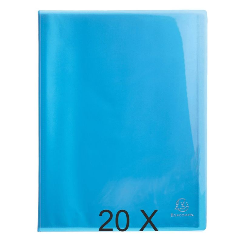 3130632856724-Exacompta Iderama - 20 Porte vues - 40 vues - A4 - bleu clair-P_400011789_1-0