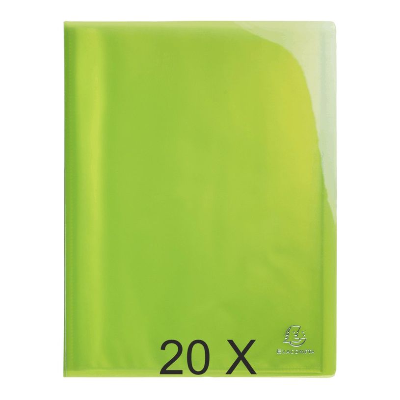 3130636856737-Exacompta Iderama - 20 Porte vues - 40 vues - A4 - vert anis-P_400011790_1-0