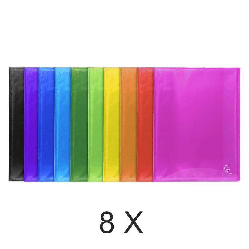 3130632854706-Exacompta Iderama - 8 Porte vues - 160 vues - A4 - couleurs assorties-P_400011796_1-0