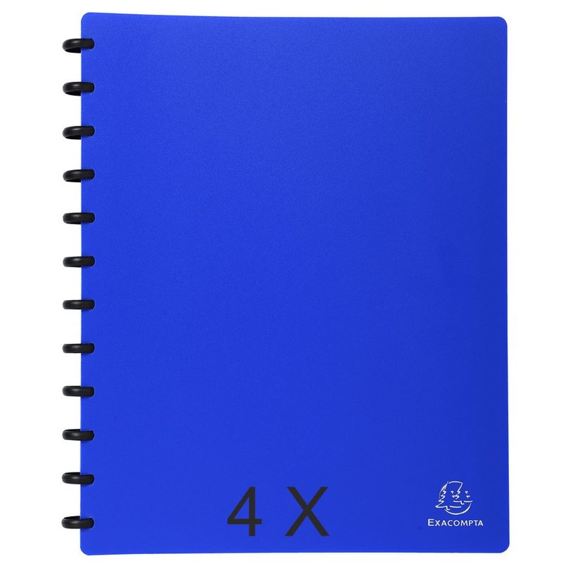 3130632863623-Exacompta - 4 Porte vues à pochettes amovibles - 60 vues - A4 - bleu foncé-P_400011802_1-0