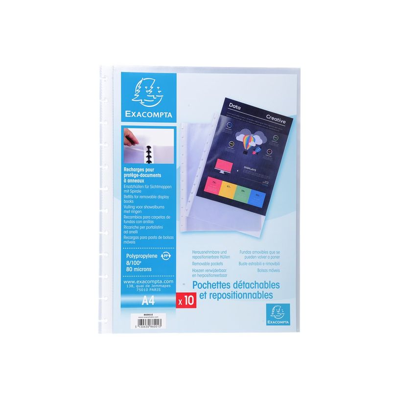 3130632860011-Exacompta - 10 Recharges de 10 pochettes amovibles pour protège-documents amovible - tran-P_400011807_3-2
