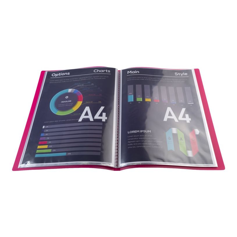 3130631854653-Exacompta Chromaline - 12 Porte vues - 80 vues - A4 - rouge-P_400011823_3-2