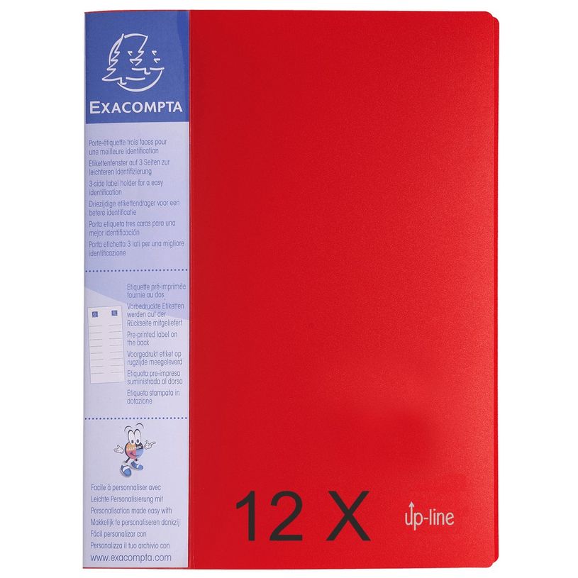 3130632884055-Exacompta Up-Line - 12 Porte vues - 80 vues - A4 - rouge-P_400011833_1-0