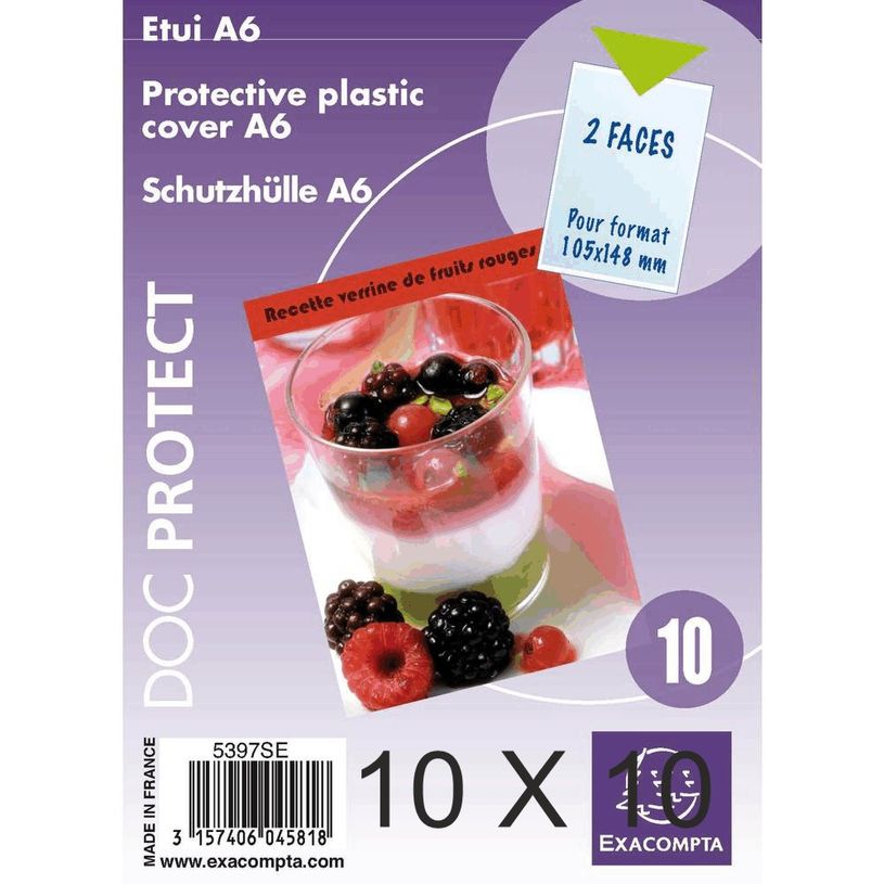 3157401017049-Exacompta - 10 Packs de 10 étuis simples 10,5 x 15 cm - 20/100 - cristal-P_400011839_1-0