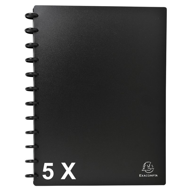 3130632752514-Exacompta - 5 Porte-cartes de visite à anneaux et pochettes détachables A4 - noir-P_400011848_1-0