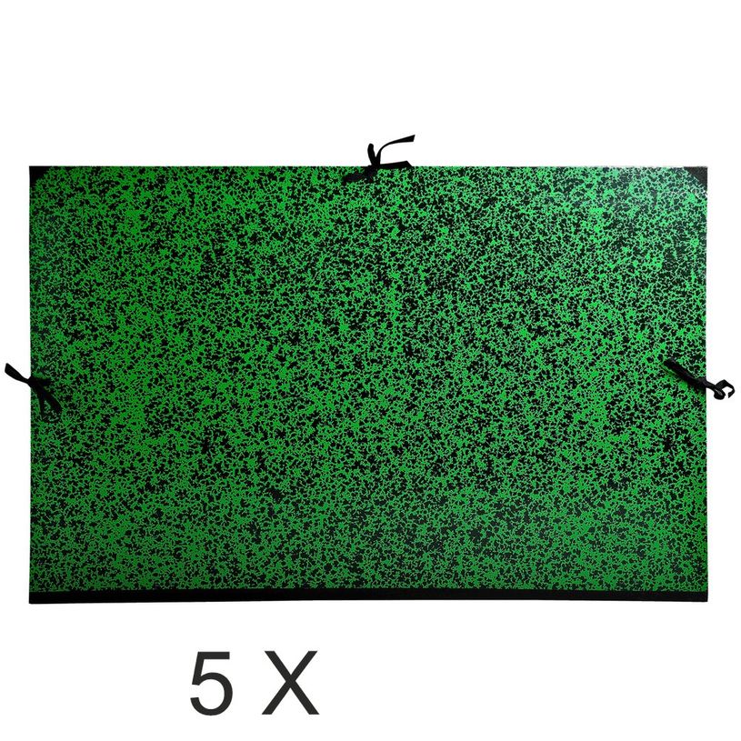 3130631533206-Exacompta - 5 Cartons à dessin - 67 x 94 cm - vert - fermeture par cordons-P_400011861_1-0