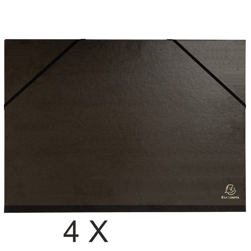 3130635480155-Exacompta - 4 Cartons à dessin à élastiques - 32 x 45 cm - kraft-P_400011871_1-0