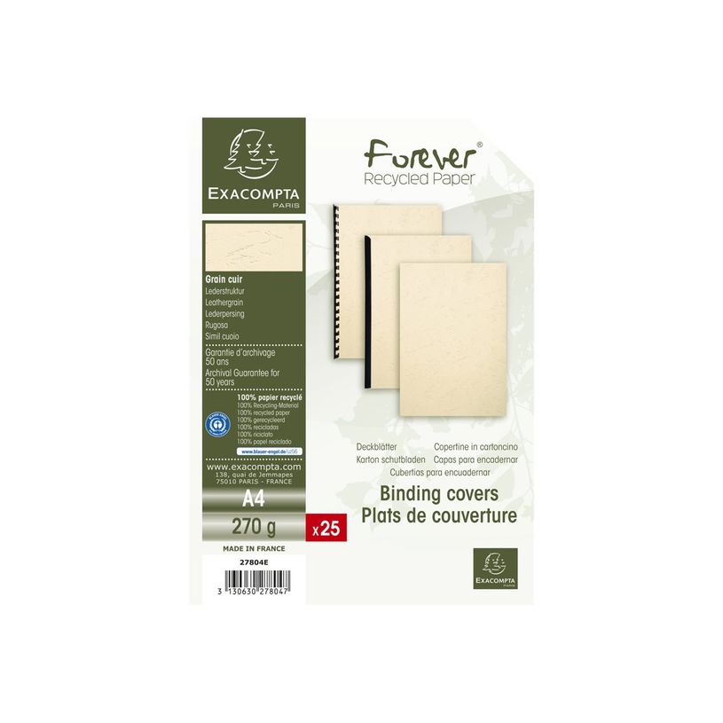 3130632278045-Exacompta Forever - 15 Paquets de 25 couvertures à reliure A4 (21 x 29,7 cm) - 270 g/m² -P_400011884_2-1