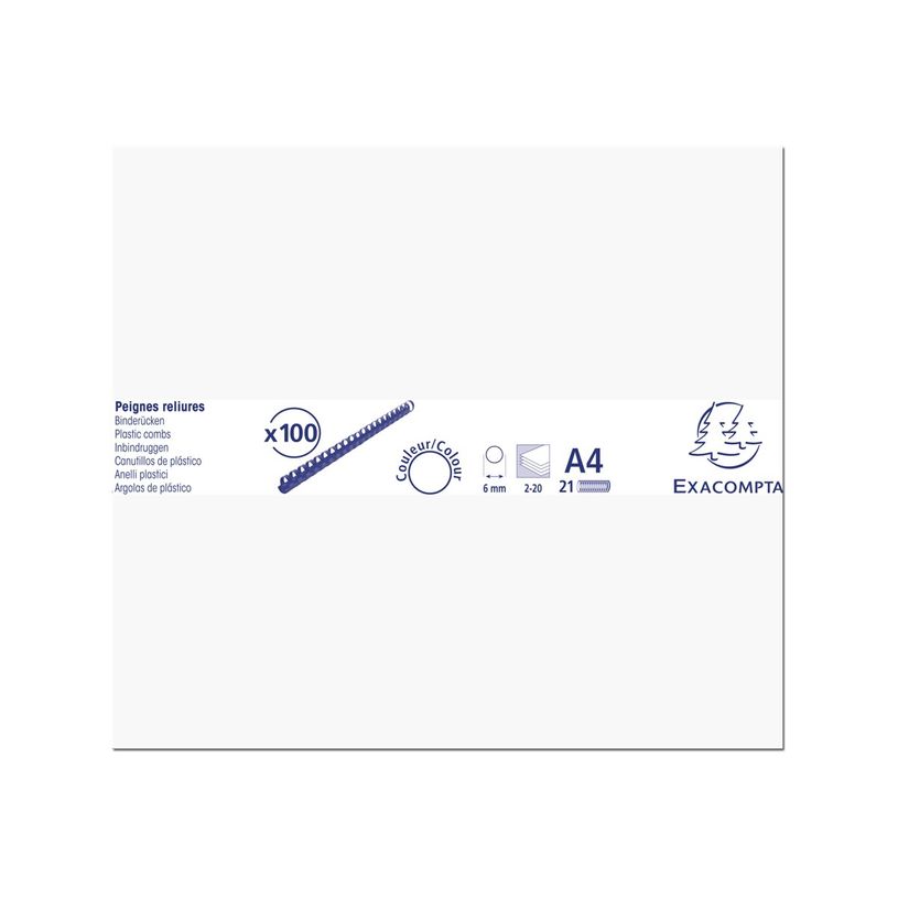 3130632751005-Exacompta - 20 Boîtes de 100 anneaux de reliure en plastique - 6 mm - blanc-P_400011904_2-1