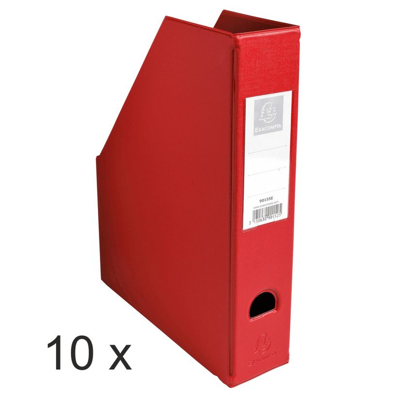 3130632901554-Exacompta - 10 Porte-revues polypro - dos 70 mm - rouge - livrés à plat-P_400011931_1-0