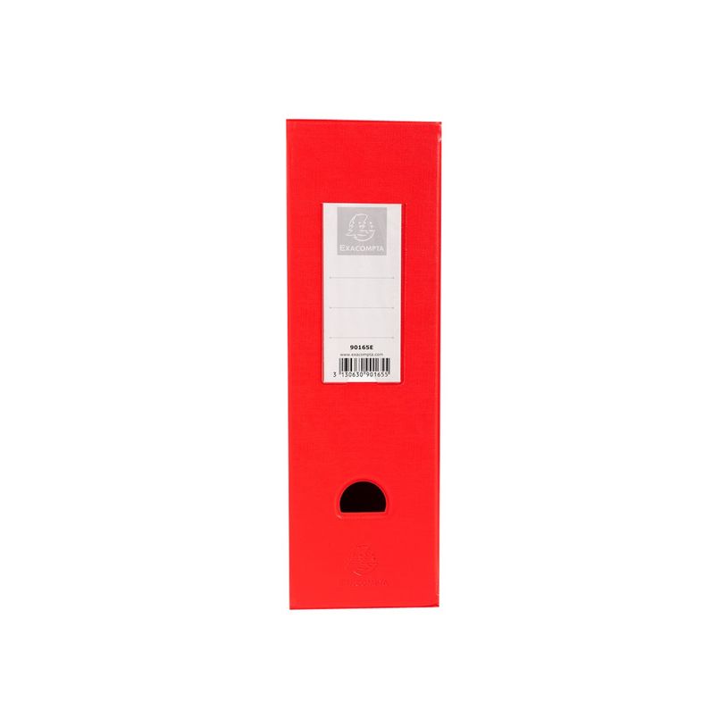 3130632901653-Exacompta - 10 Porte-revues polypro - dos 100 mm - rouge - livrés à plat-P_400011938_2-1