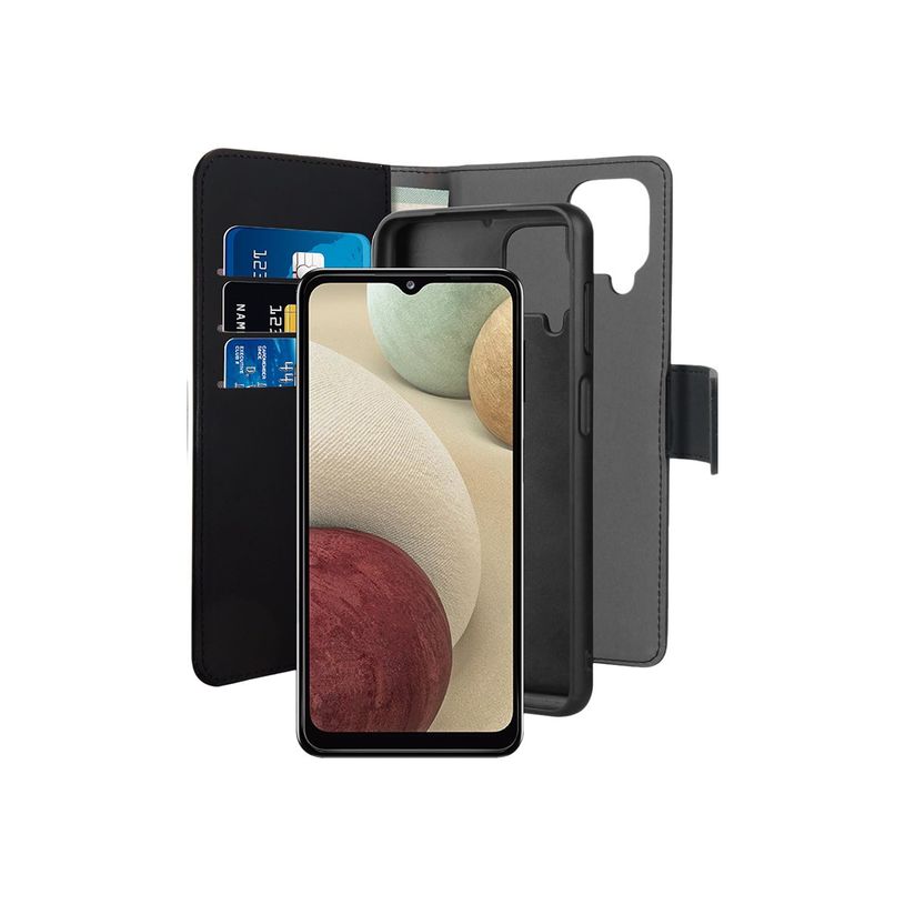 8033830299810-Puro 2in1 - Etui Folio coque magnétique pour Samsung Galaxy A12 - noir-P_400011963_2-0