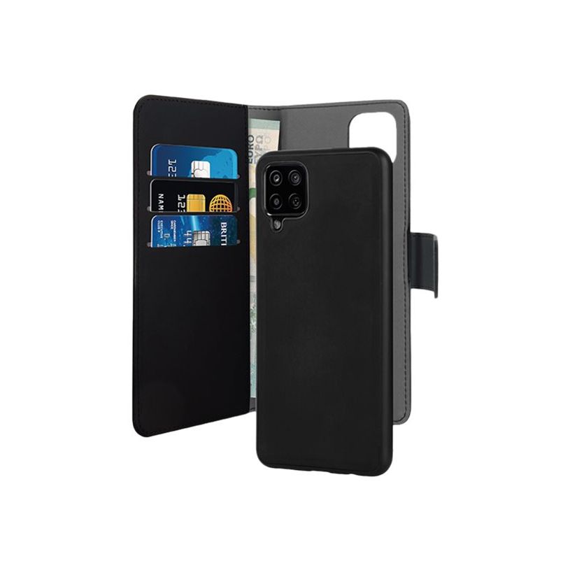 8033830299810-Puro 2in1 - Etui Folio coque magnétique pour Samsung Galaxy A12 - noir-P_400011963_3-2