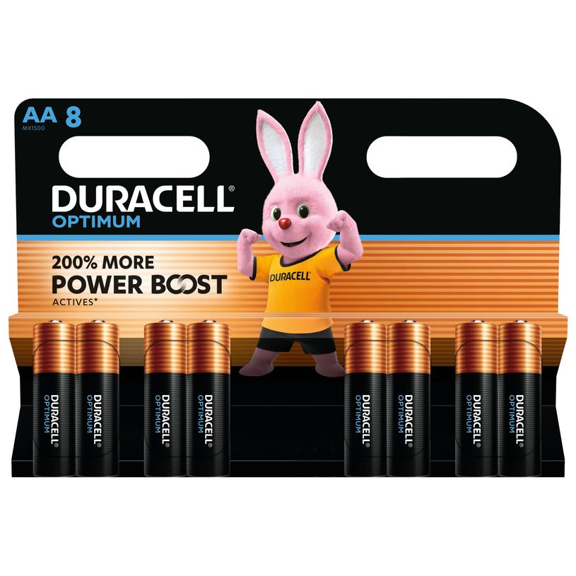 5000394137684-DURACELL Optimium - 8 piles alcalines - AA LR06--0