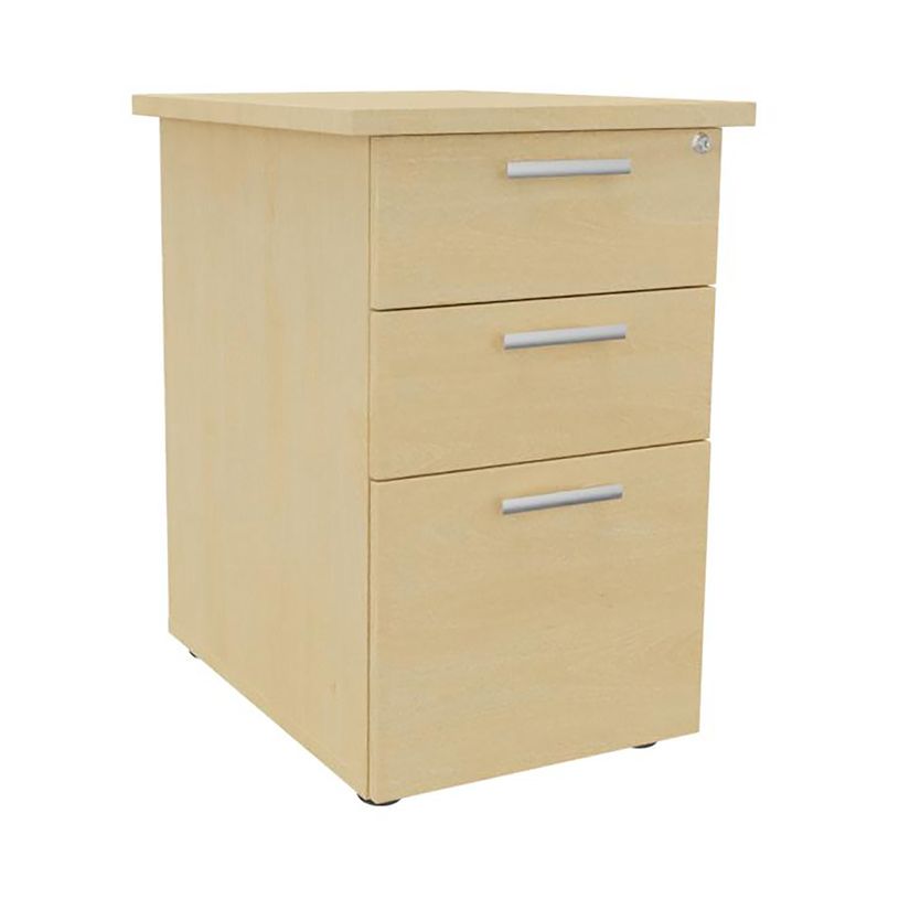 0404000124665-Caisson bout de bureau EXPRIM/LOFTER - L47 x P60 cm - imitation Hêtre--0