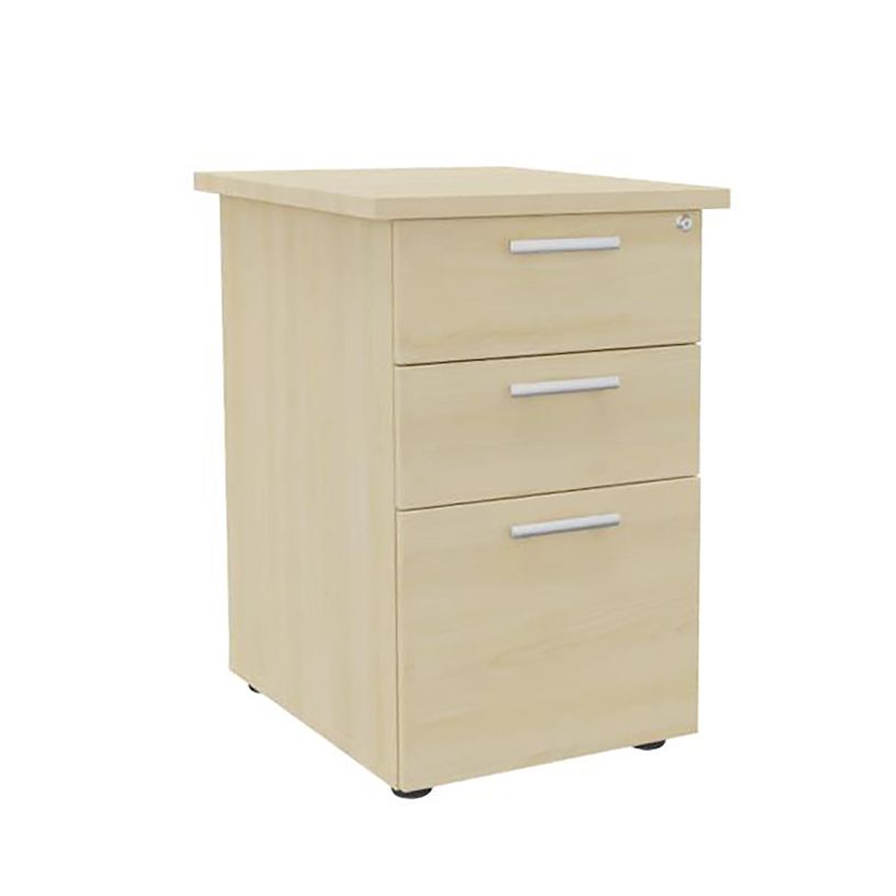 0404000124696-Caisson bout de bureau EXPRIM/LOFTER - L47 x P60 cm - imitation Erable--0