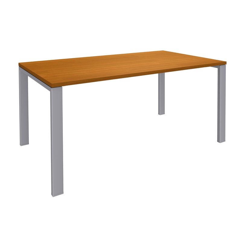 0404000121039-Bureau simple IRIS - L180 cm - Plan de départ - Pieds aluminium - plateau imitation Meris-P_400012103_1-0