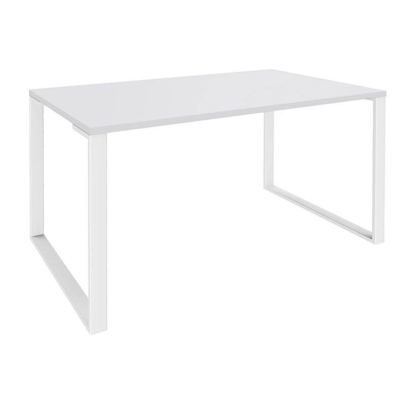 0404000122791-Bureau droit LOFTER - L140 cm - Plateau Blanc - pied Blanc-P_400012279_1-0