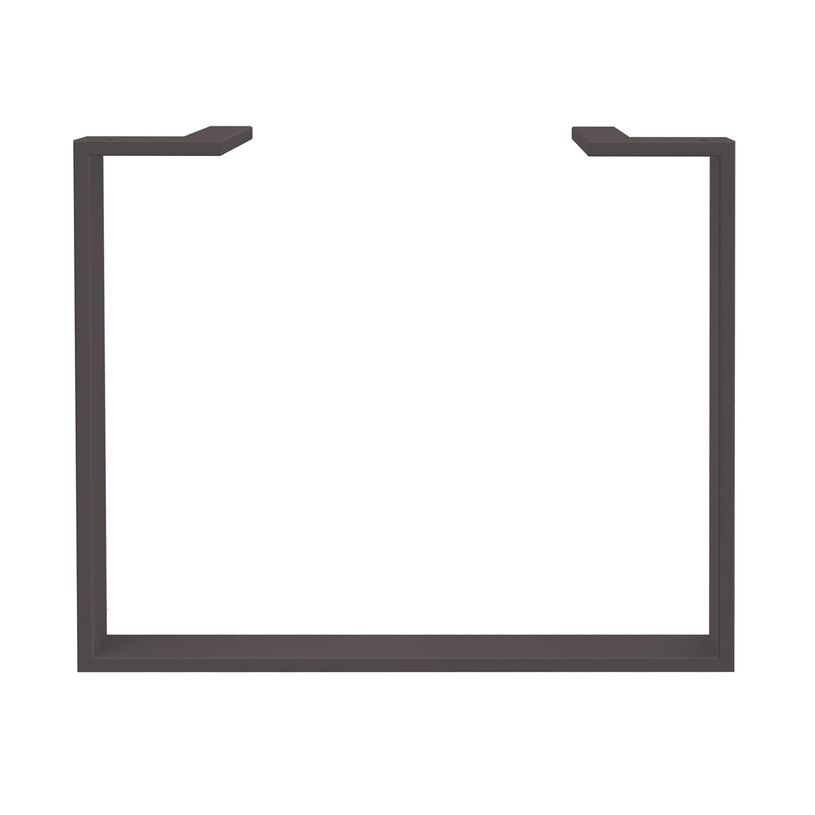 0404000123880-Bureau vague symétrique LOFTER - L180 cm - Plateau Blanc - pied Carbone-P_400012388_2-2