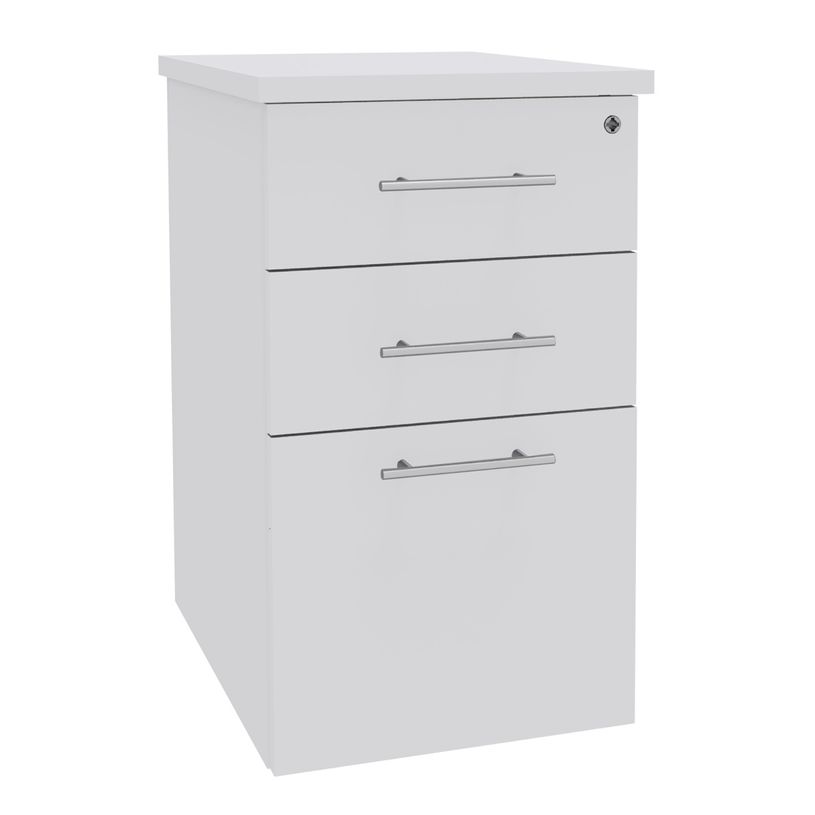 0404000124658-Caisson bout de bureau EXPRIM/LOFTER - L47 x P60 cm - Blanc-P_400012465_1-0