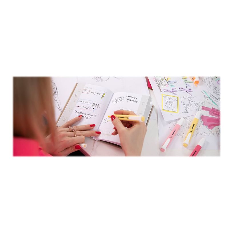 4006381565998-STABILO swing cool Fashion Edition by Marina Hoermanseder - Chevalet de 18 surligneurs - c-P_400012514_1-1