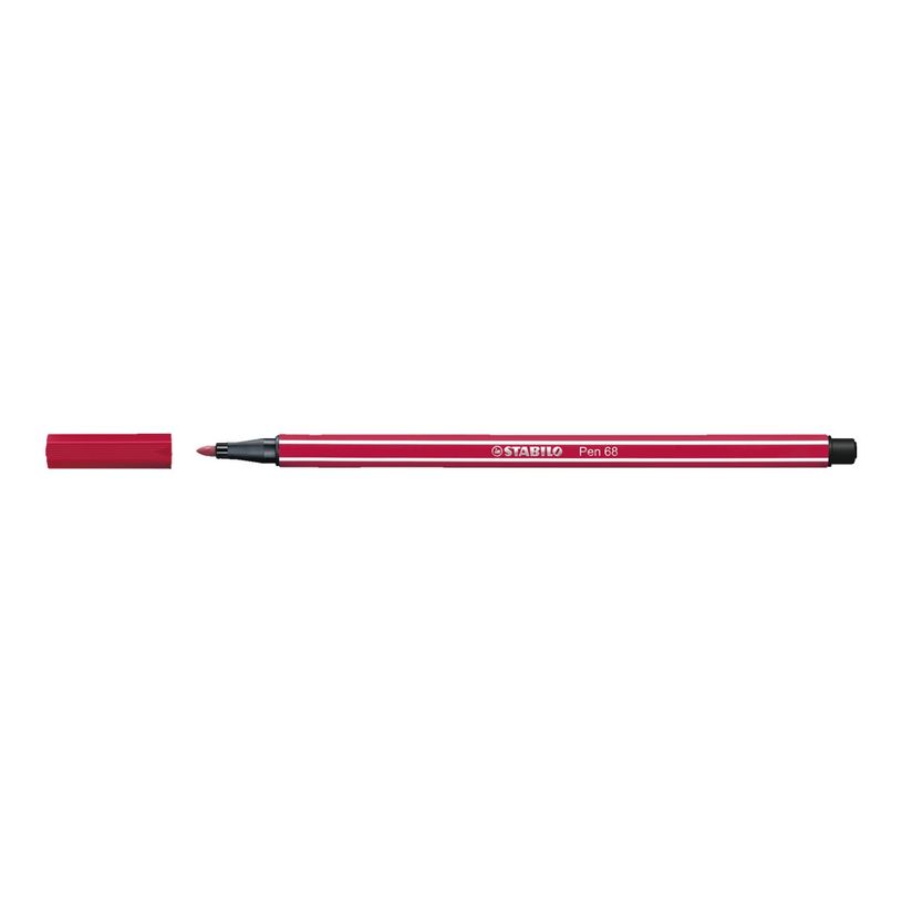 4006381574402-STABILO Pen 68 - Feutre pointe moyenne - rouge grenadine-P_400012522_1-0