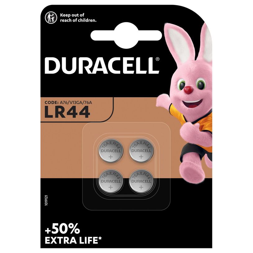 5000394019621-DURACELL LR44 - 4 piles boutons spéciales - 1,5V--0