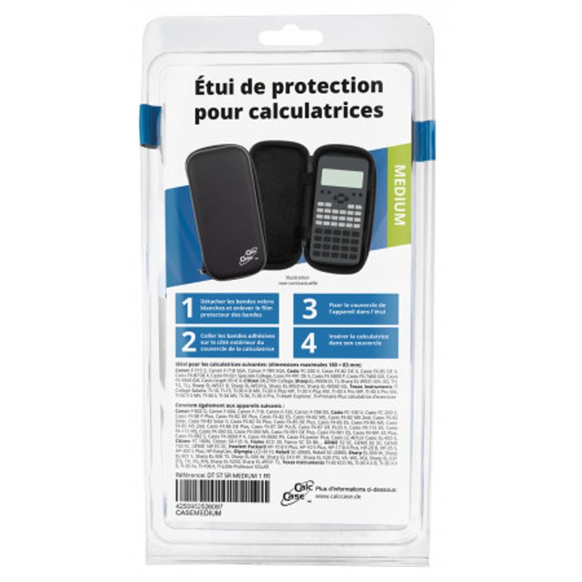 4250952526097-CalcCase - Etui de protection pour calculatrice - médium - 18x8,3 cm - noir--3