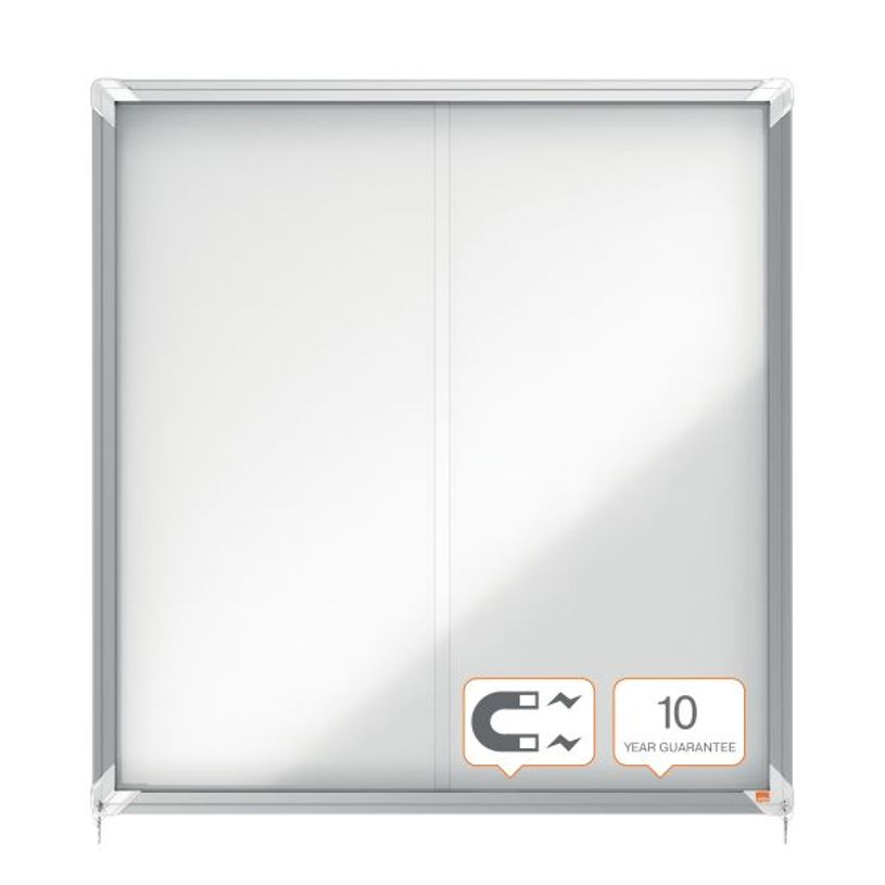 5028252063760-Nobo - Vitrine d'affichage - 12 feuilles A4 - surface magnetique - porte coulissante - 92,2 x 96,7 x 6,--2