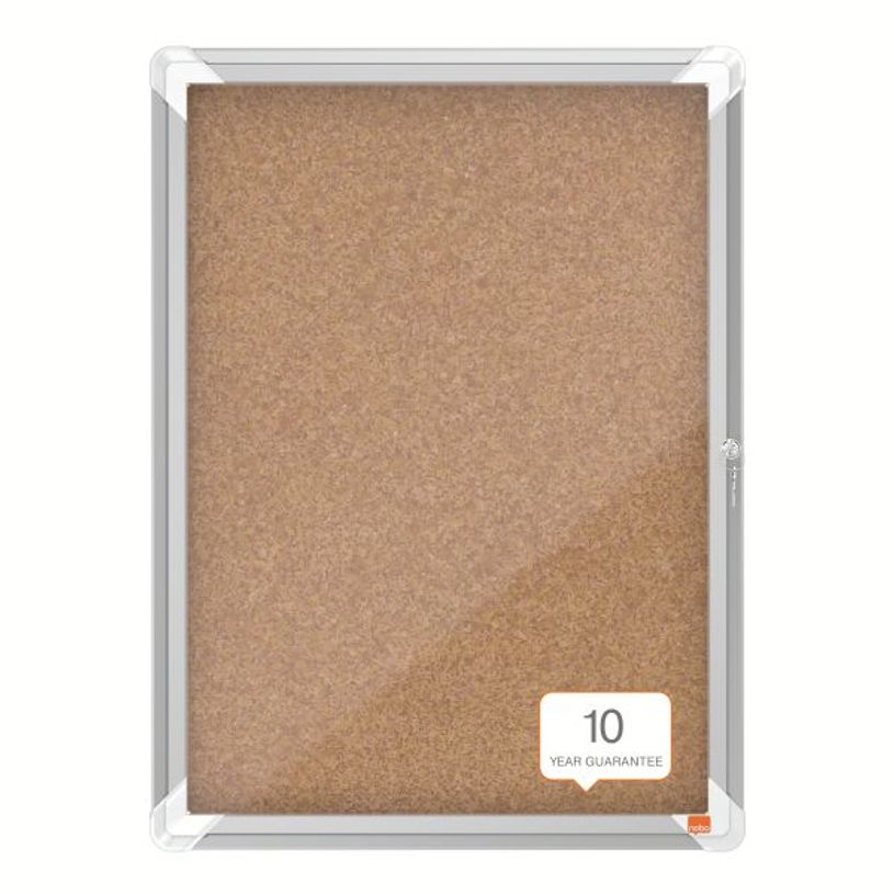 5028252063883-Nobo - Vitrine d'affichage - 4 feuilles A4 - surface liege - porte battante - 49,3 x 66,7 x 4,3 cm--3