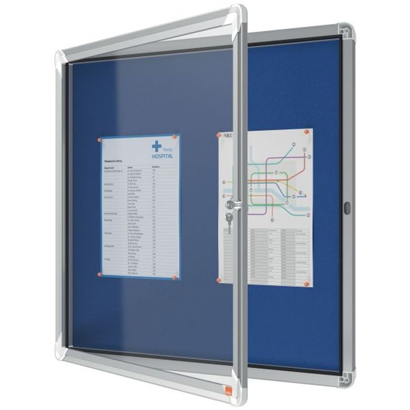 5028252063944-Nobo - Vitrine d'affichage - 6 feuilles A4 - surface en feutre bleu - porte battante - 70,8 x 66,7 x 4,--1