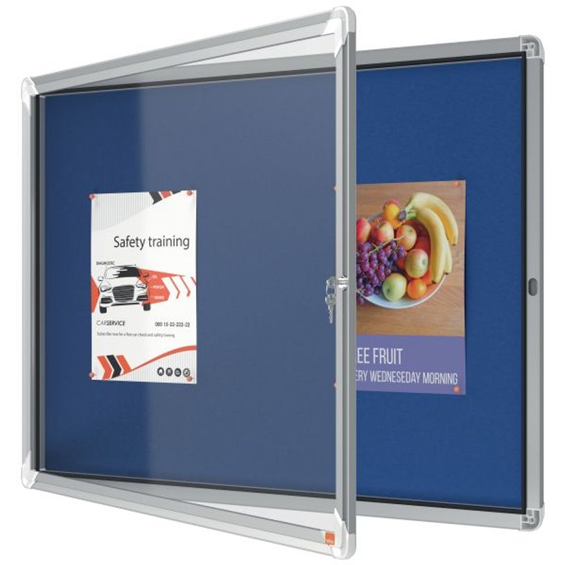 5028252611497-Nobo - Vitrine d'affichage - 8 feuilles A4 - surface en feutre bleu - porte battante - 92,3 x 66,7 x 4,--2