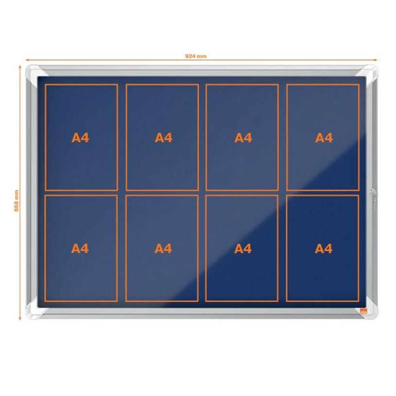 5028252611497-Nobo - Vitrine d'affichage - 8 feuilles A4 - surface en feutre bleu - porte battante - 92,3 x 66,7 x 4,--3