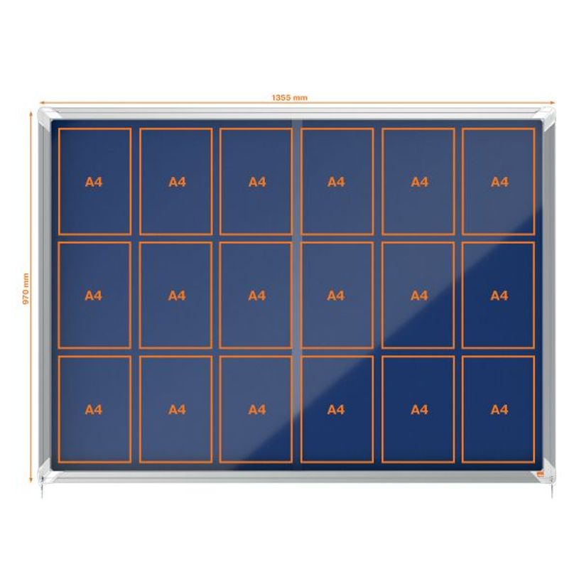 5028252611565-Nobo - Vitrine d'affichage - 18 feuilles A4 - surface en feutre bleu - porte coulissante - 135,2 x 96,7--2