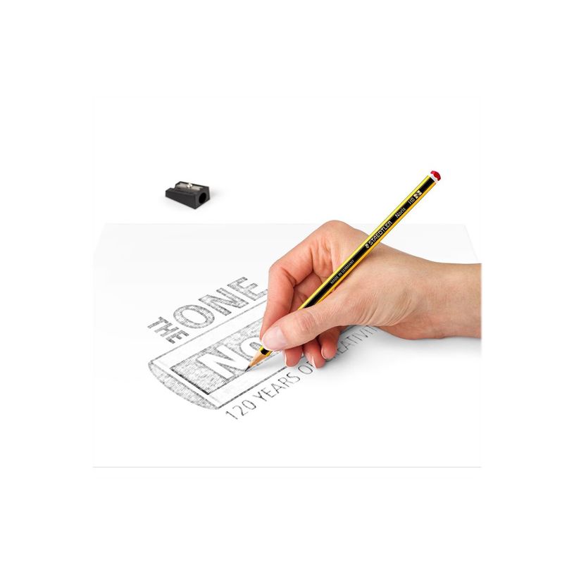 4007817080351-STAEDTLER Noris 120 - 12 Crayons à papier - HB - avec gomme et taille-crayon - pack spéc-P_400013256_1-6