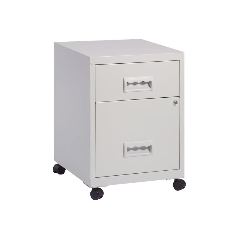 3219090951971-Caisson mobile - 2 tiroirs - blanc-P_400013261_1-0