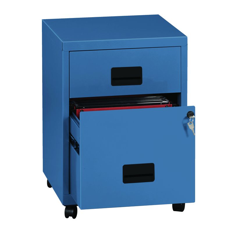 3219090950905-Caisson mobile - 2 tiroirs - bleu-P_400013262_1-0