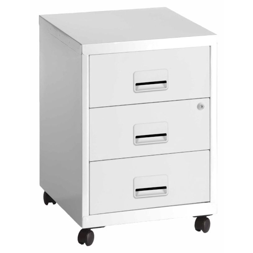 3219090952411-Caisson mobile - 3 tiroirs - blanc-P_400013264_1-0