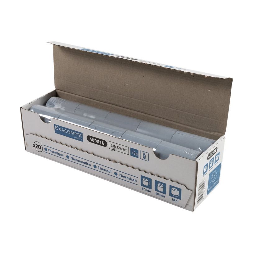 3130631409518-Exacompta - 20 Bobines thermiques - rouleaux TPE Safecontact - 1 pli - 57 x 40 x 12 mm - 1-P_400013479_7-6