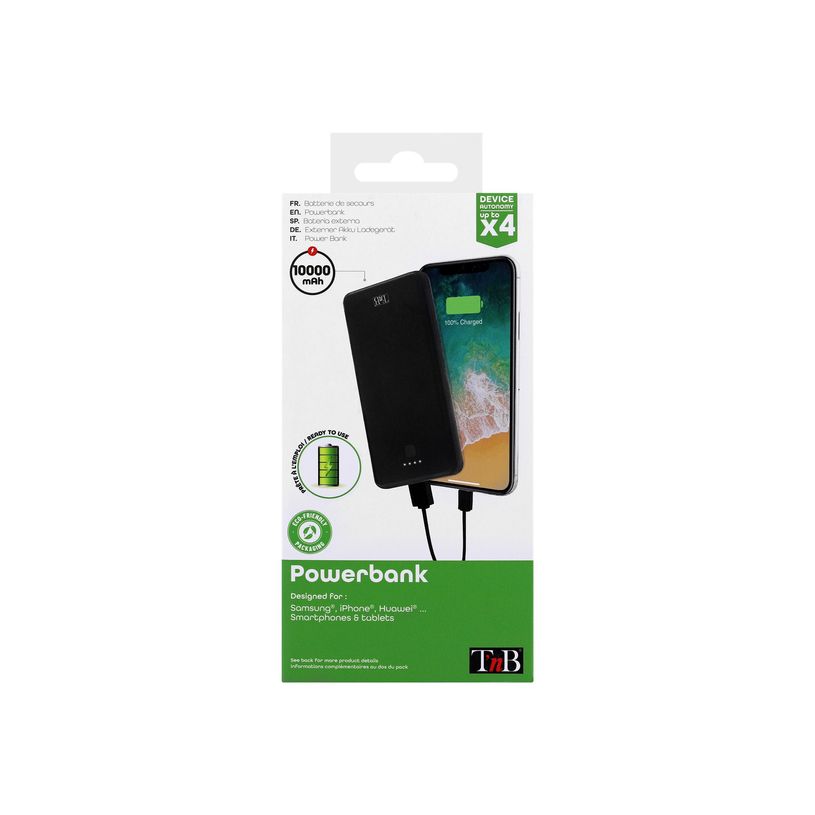 3303170102503-T'nB - Batterie de secours 2 USB - 10000mAh - noir-P_400013482_1-2