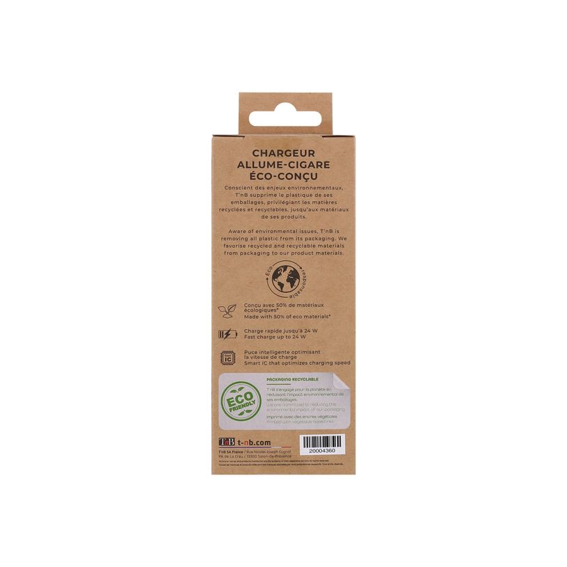 3303170100912-T'nB Eco - chargeur allume-cigare pour smartphone - 2 USB - gris-P_400013491_4-6