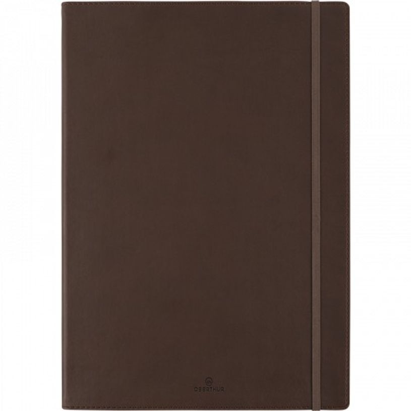 3108724534102-Oberthur Balthazar - Carnet de notes souple A4 - ligné - 200 pages - brun-P_400013819_1-0