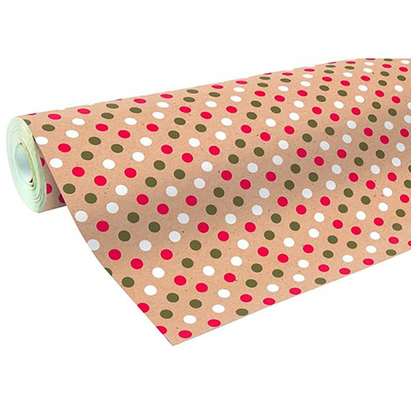 3700572757339-Kiub - Papier cadeau - 70 cm x 2 m - pois doré-P_400013980_1-0