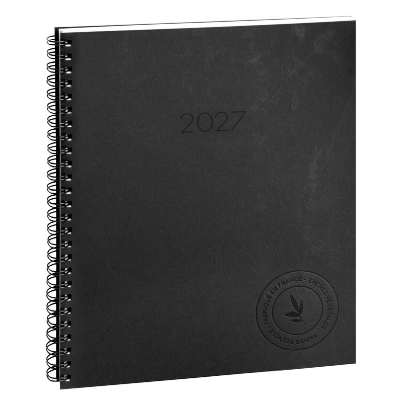 3660942075695-Agenda de bureau spiralé Green recyclé Eurotime 22S - 1 semaine sur 2 pages - 18 x 22 cm - exclusivité Bureau Va--1